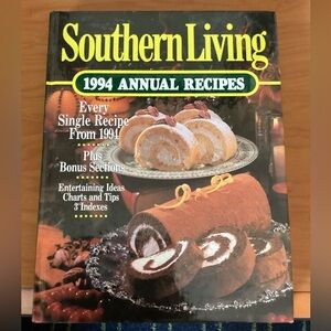 New Southern Living 1994 Annual Recipes Hardcover Book Cookbook Holidays